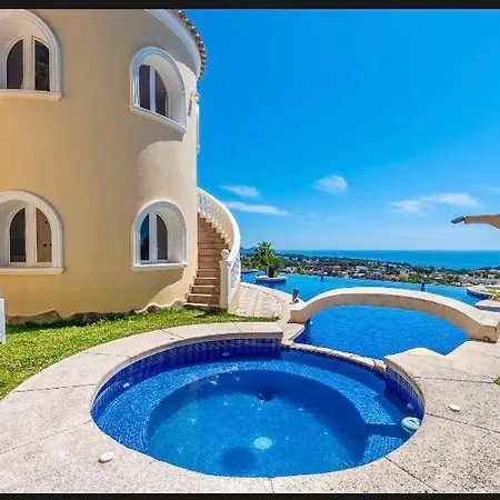 With Fantastic Sea View Pool 23x12 Jacuzzi Calpe