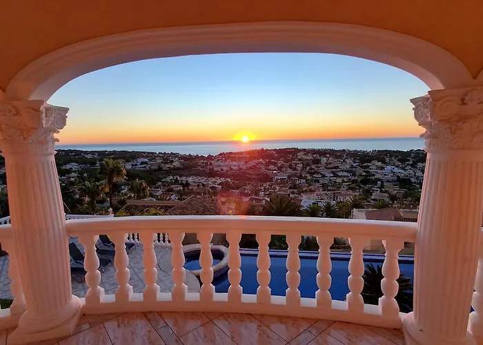 Villa With Fantastic Sea View Pool 23x12 Jacuzzi Calpe