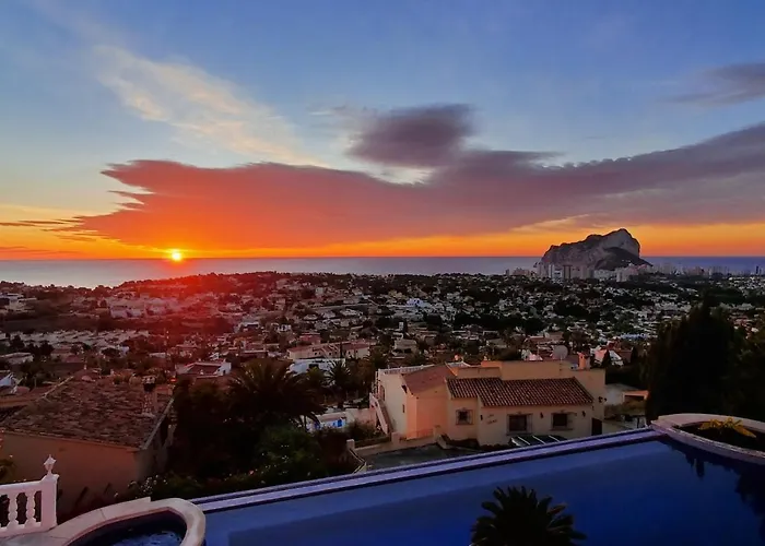 With Fantastic Sea View Pool 23x12 Jacuzzi * Calpe