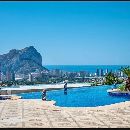 With Fantastic Sea View Pool 23x12 Jacuzzi Villa Calp